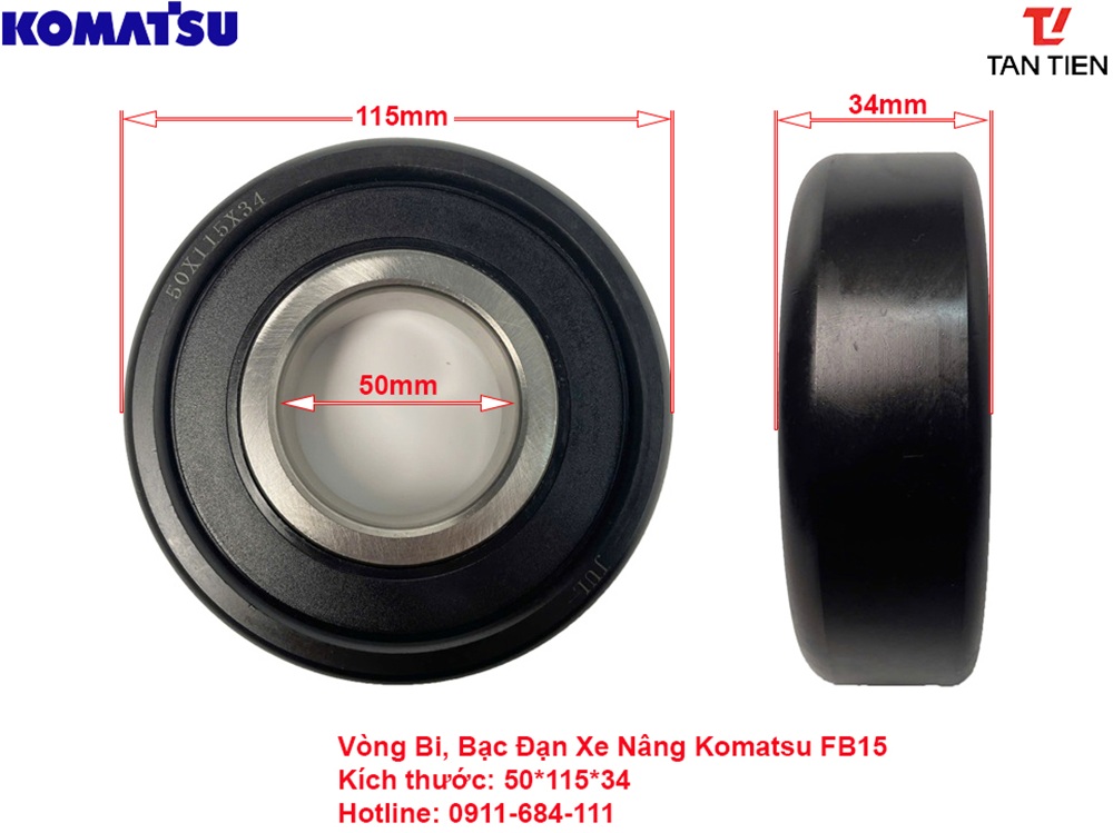 Vòng Bi Xe Nâng Komatsu 50x115x34